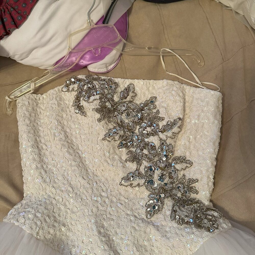 Strapless pageant/homecoming court dress